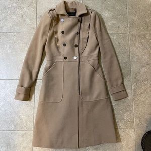 BCBGMaxAzria  Camel Long Trench Coat